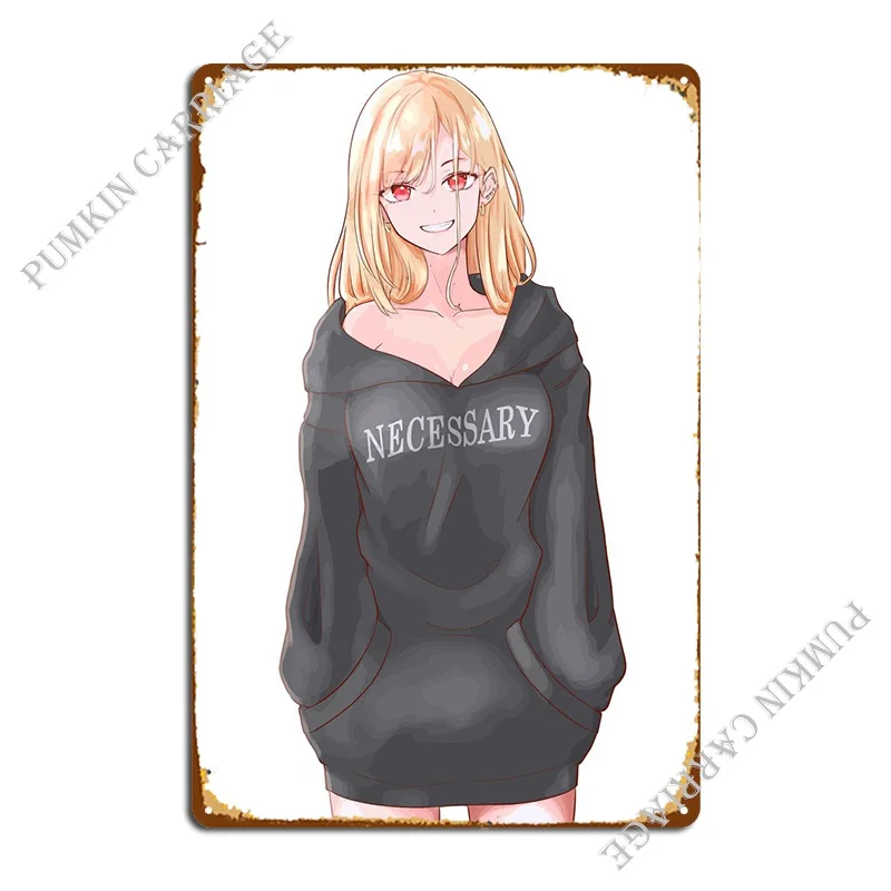 

Марин Китагава, металлическая фотография, пещера, сделанная на заказ, ржавый, для творчества, жестяной знак, плакат