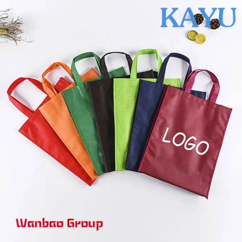 Custom Logo Printed Eco-friendly Reusable Non Woven Shopping Tote Bag