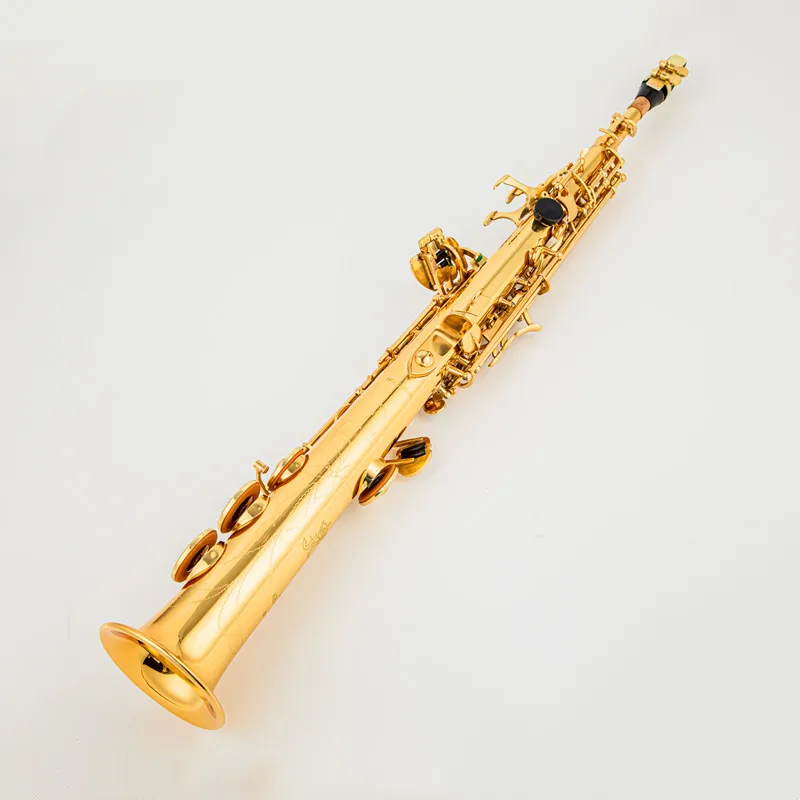 JK Keilwerth SX90II Сопрано-саксофон Gold &amp Nickel B плоский сопрано прямой с двумя грифами