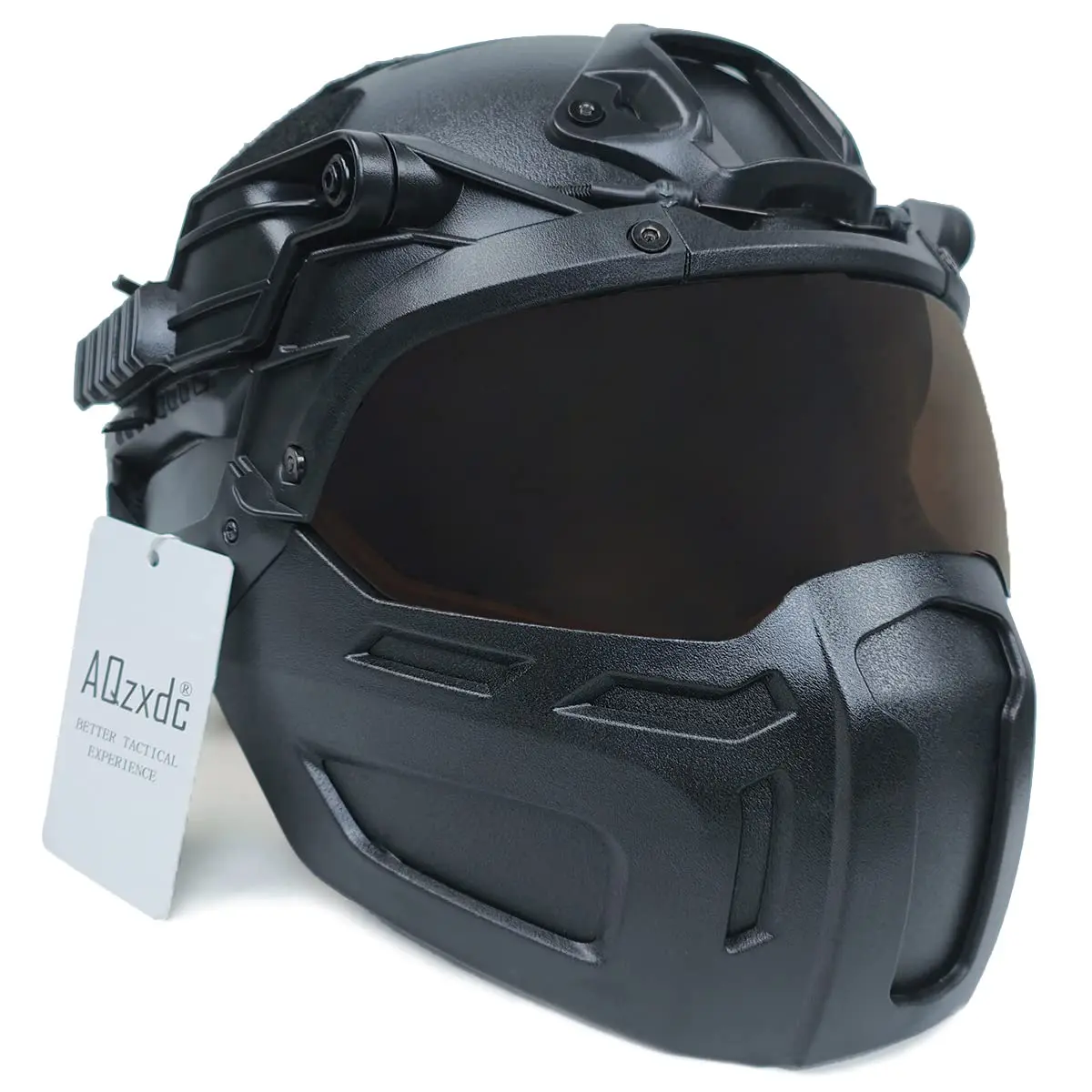 Быстрый страйкбольный пейнтбольный шлем с тактической маской и козырьком