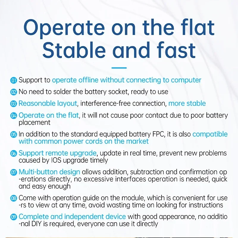 Батарея JC JCID для быстрого ремонта iPhone 11-15 серии