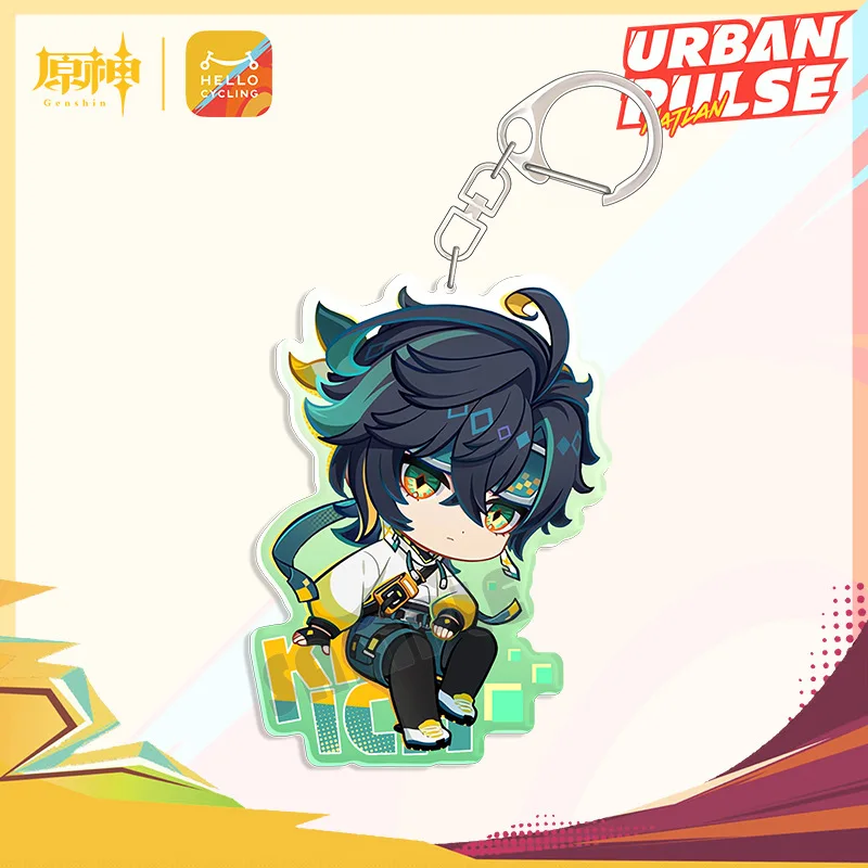Кинеч Chasca Mu Dua HELLO CYCLING Аниме Брелок Yuan Shen Мужской для Женщин Модная Фигурка