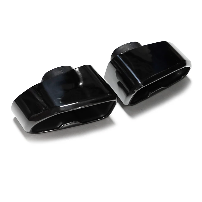 

1 пара автомобильных насадок на выхлопную трубу для BMW G01 X3 G02 X4 2019 2020, наконечник глушителя из нержавеющей стали, выхлопная труба, квадратная выхлопная система