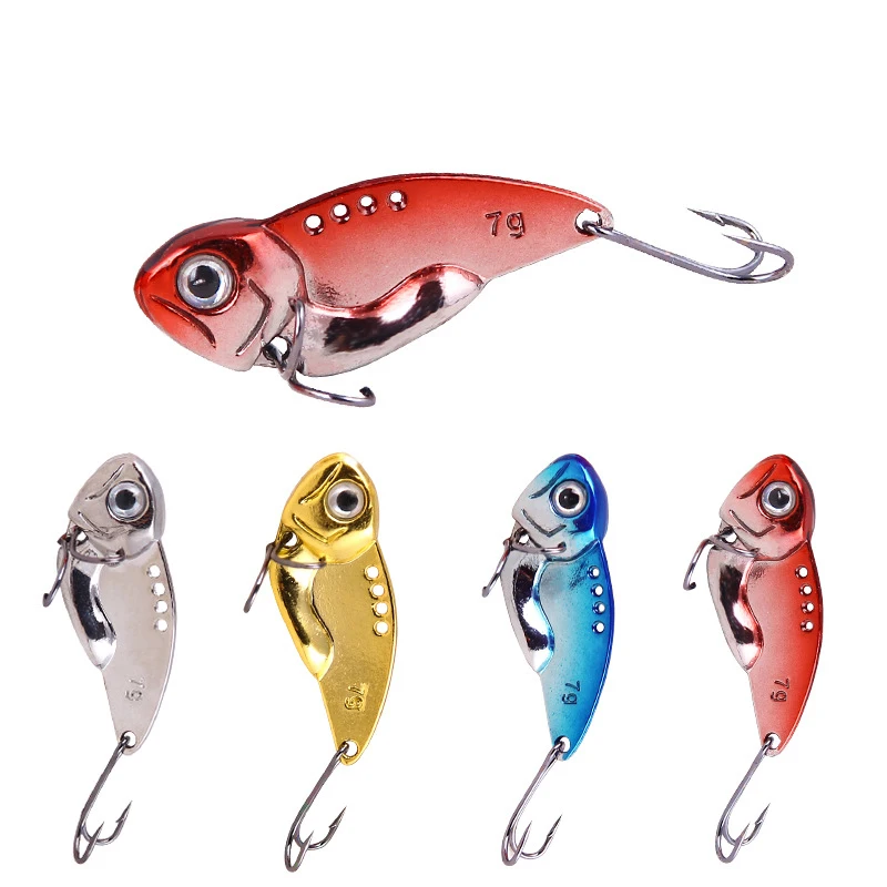 

Metal VIB Lure 7.8g 5cmVibration Spoon Lure Fishing Lures Bass Saltwater Winter VIB Sinking Artificial Bait Vib