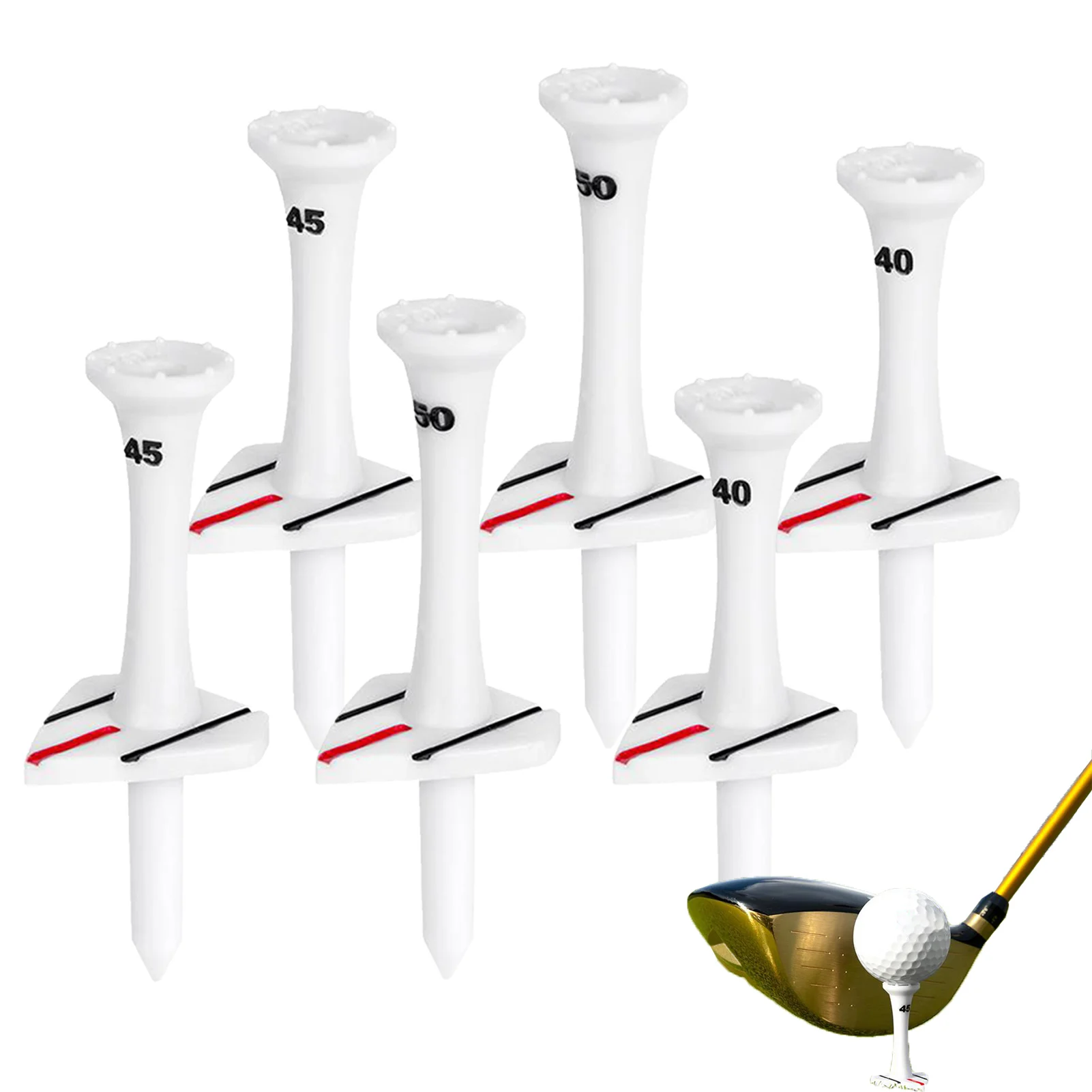 

For Golfing Practice Unbreakable And Durable Bulk Long Golf S Easy To Use Golf Holder For Court And Driving Range Mats