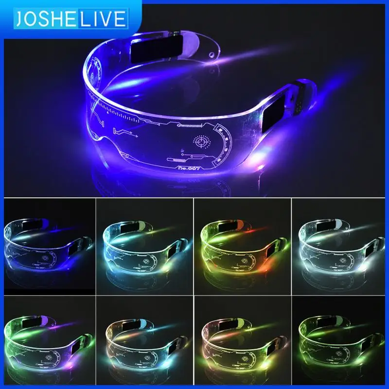 

ON SALE LED Luminous Glasses Bracelet 7 Colors Eyeglass Fashion Music Bar KTV Valentines Party Colorful Decor Glow Party Supply