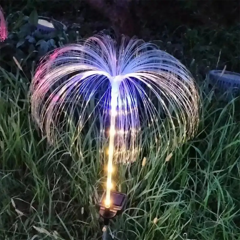 

Outdoor Solar Jellyfish Lamp 7-color LED Lawn Lamps Fiber Optic Fireworks Decoration Lights Garden Yard Mushroom Lighting