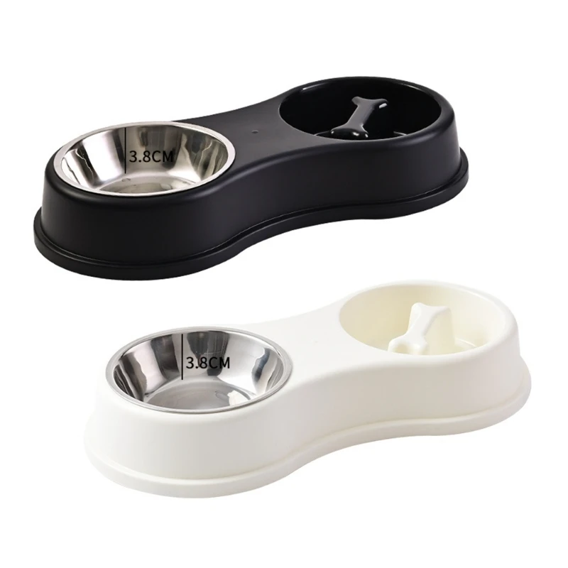 

Large Capacity Dog Bowl Stainless Pet Feeding Bowl Dog Food Drinking Bowl