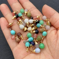 natural stone drop shape opal charm pendant 6x13mm diy making necklace bracelet earrings blue sand stone jewelry accessories