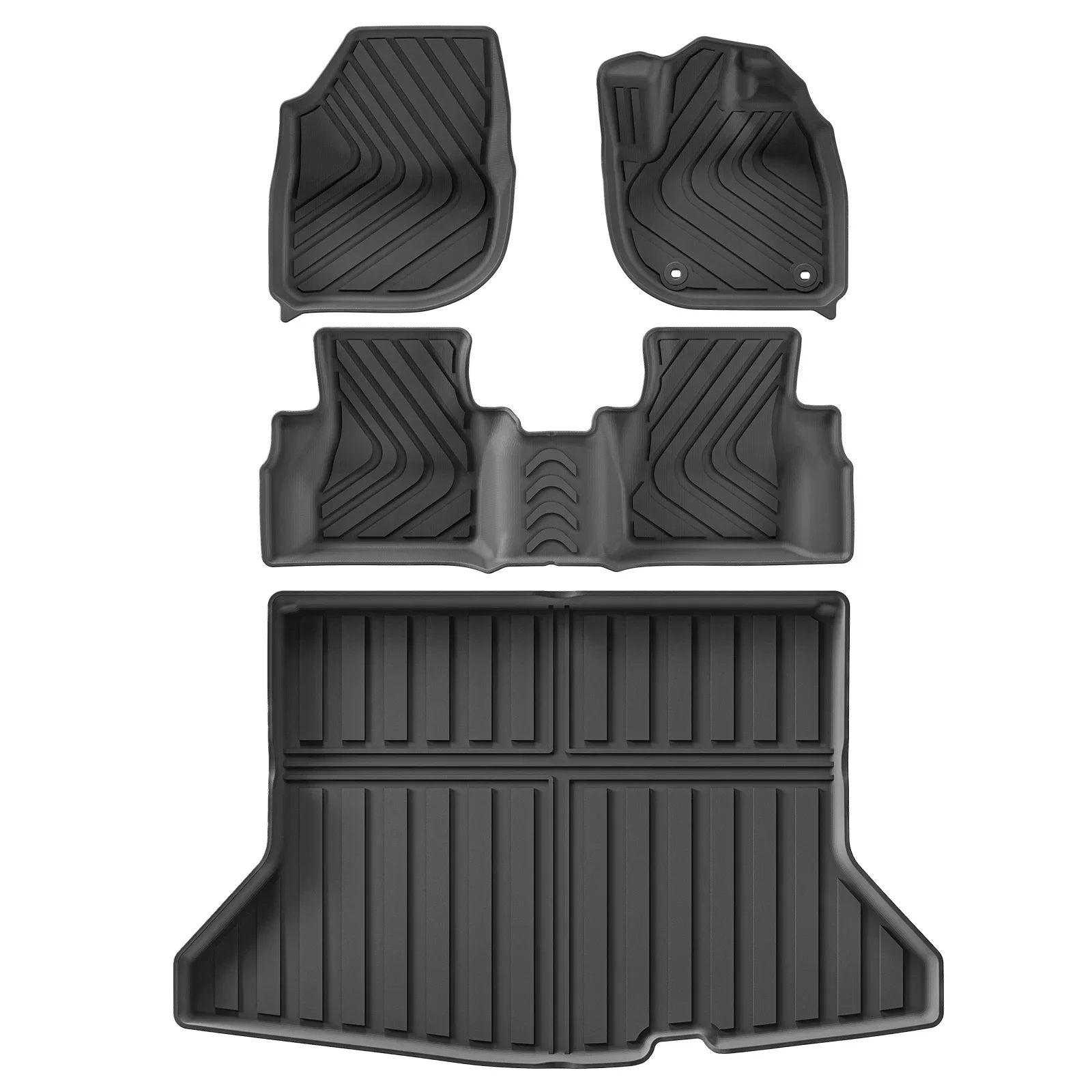 

LUCKEASY для Honda WR-V WRV 2025 JP версия, правый руль, автомобильные коврики, коврик для багажника, TPE 3D, водонепроницаемые защитные автомобильные аксессуары