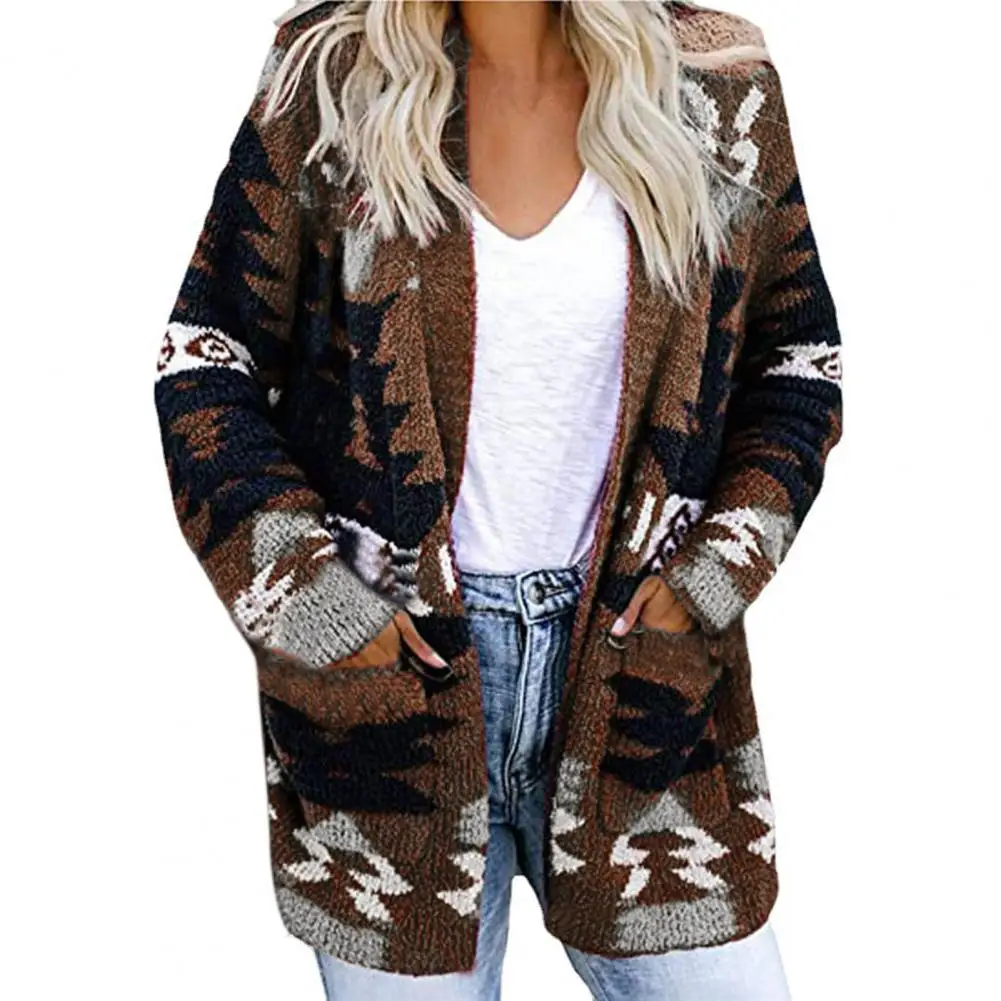 

Popular Christmas Sweater Jacket Printing Thick Casual Christmas Tree Pattern Christmas Sweater Jacket
