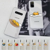bandai gudetama phone case for samsung s20 s10 lite s21 plus for redmi note8 9pro for huawei p20 clear case