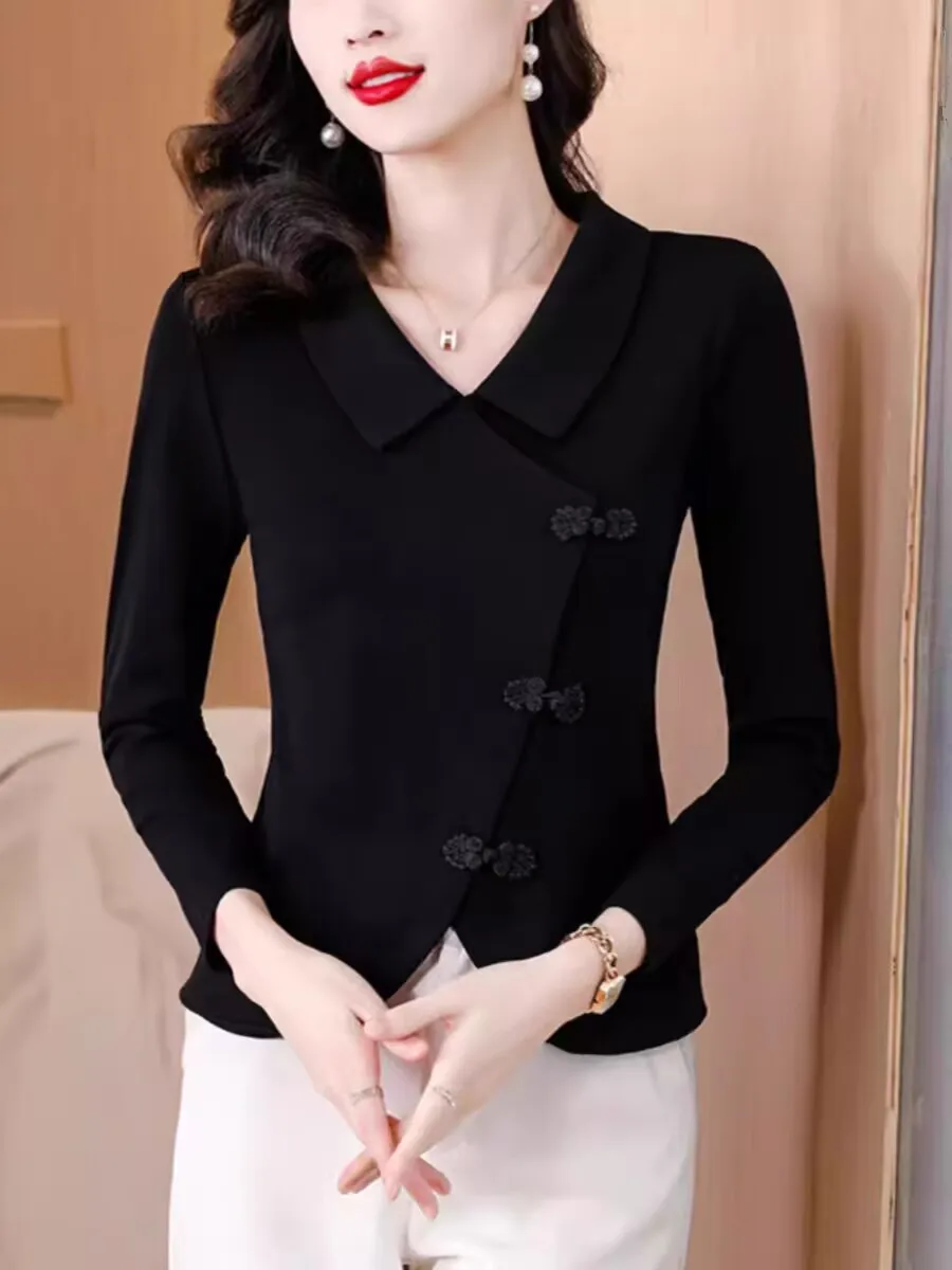 2025 элегантная женская блузка во французском стиле на весну и лето кардиган топы