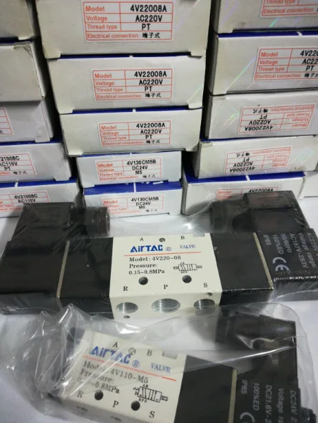 1 шт. новый электромагнитный клапан AirTAC 4V22008A 4V220-08 AC220V