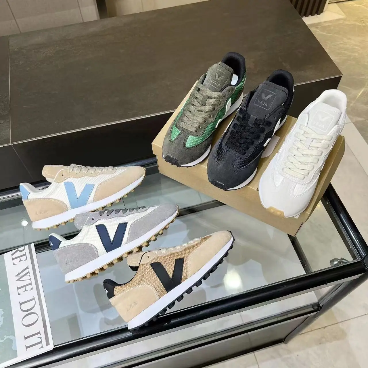 

VEJ Classic Letters France 2023 Spring/summer New Logo Pattern Rio Branco Lace-up Sneakers