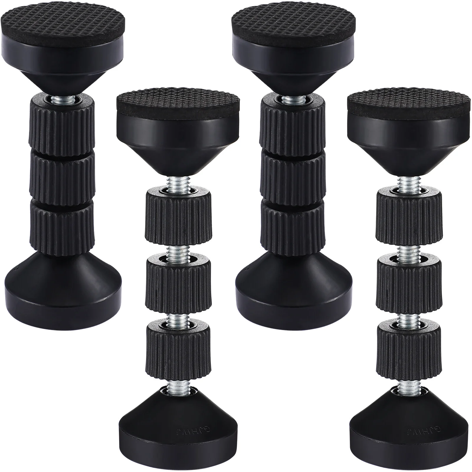 

4 Pcs Adhesive Threaded Bed Stoppers Frame Stabilizer Headboard Wall Noise Fixed