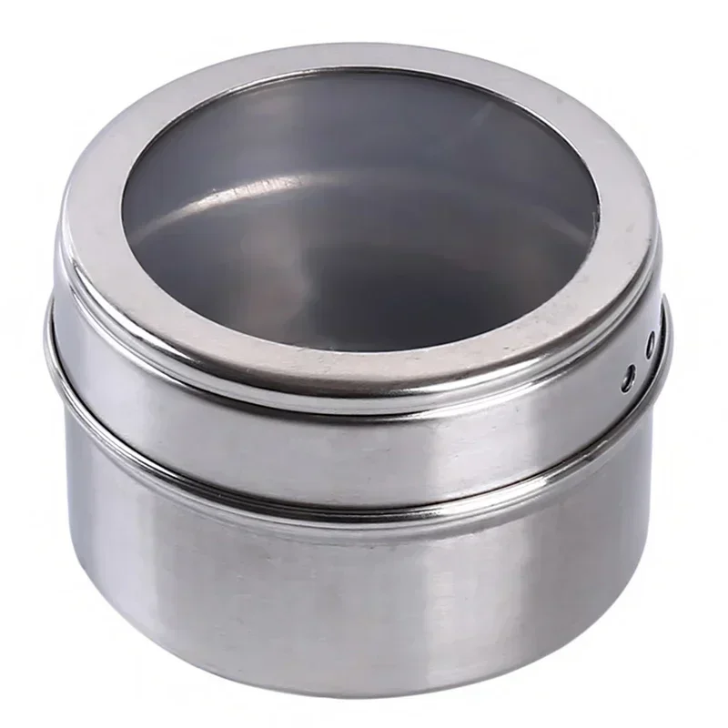 Бытовая портативная стальная Магнитная Пыленепроницаемая банка для специй