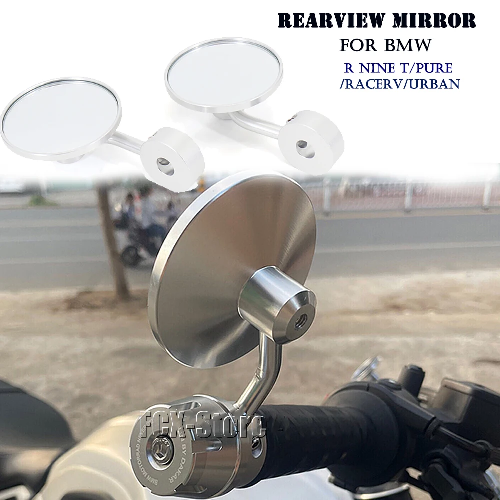 

Для BMW R9T RNINET RnineT R NINE T R NINET Ninet, мотоциклетное зеркало заднего вида с ручкой, круглые выпуклые зеркала, боковое зеркало