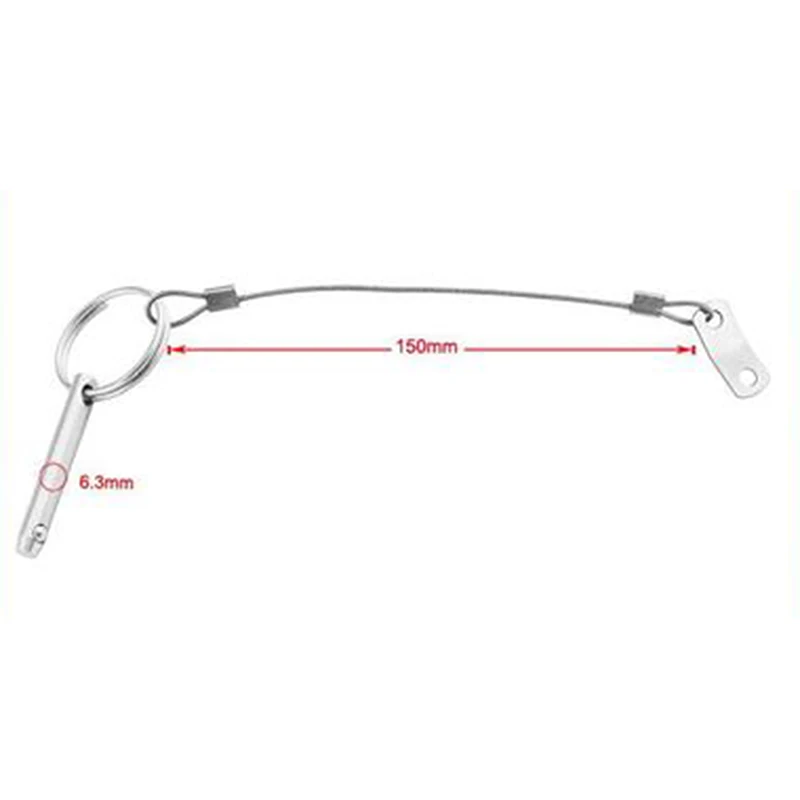 

Морской пружинный шариковый штифт для лодки, верхняя платформа, безопасный быстросъемный шариковый штифт из нержавеющей стали, оборудован...