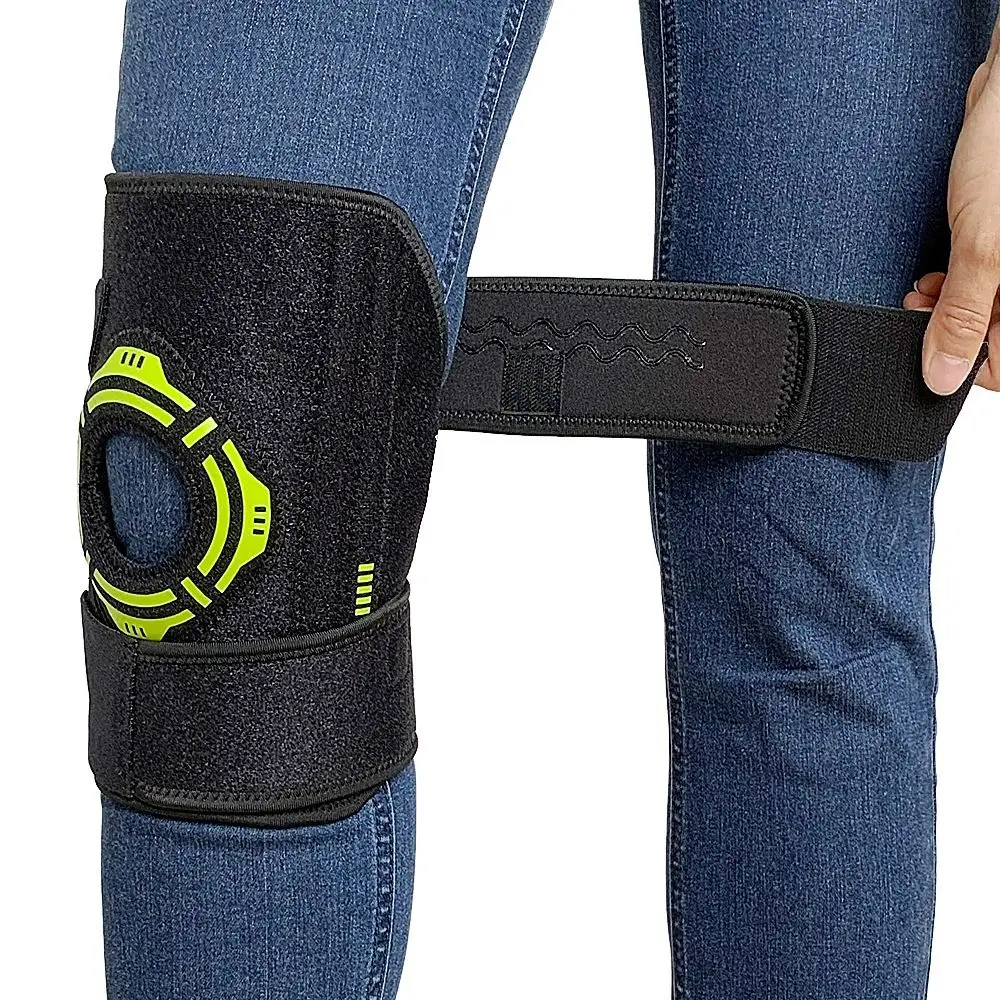 

Injury Supporting Knee Booster Pressure Climbing Knee Brace Suitable For Basketball Sports Knee Guard Strap Knee Pads