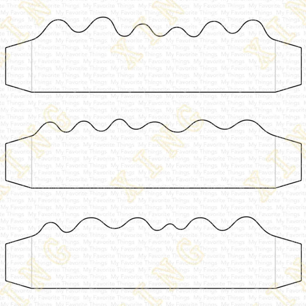 

Outside the Box Wavy Days 2023 New Arrival Cut Die Various Card Series Scrapbook Paper Craft Knife Mould Blade Punch Dies