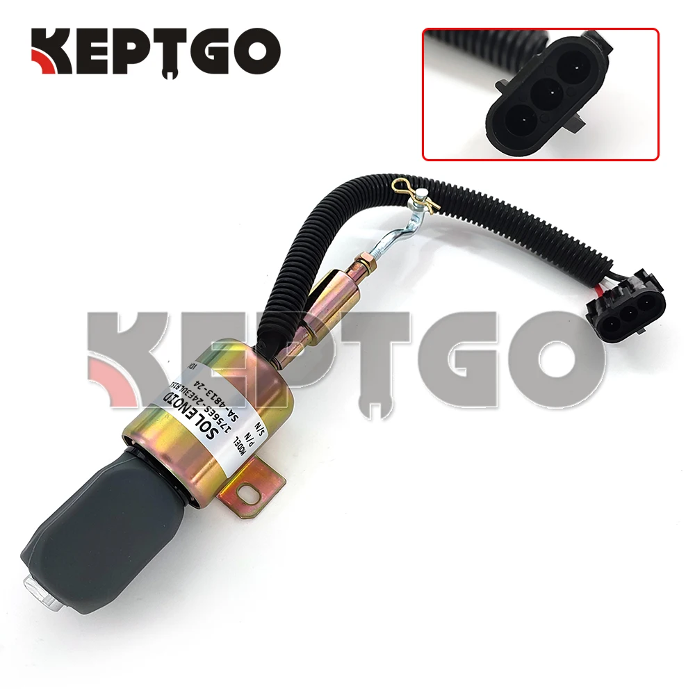 Электромагнитный клапан отключения подачи топлива 24 В SA-4813-24 для Ouman Shangchai 6114 DIESEL