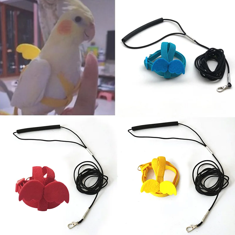 

Bird Training Harness Parrot Flying Harness Bird Walking Tool For Parrots Outdoor Flying Rope Bird Harness Leash Set Adjustable