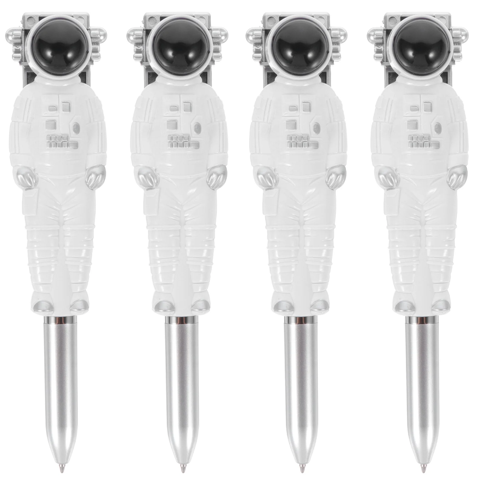 

4Pcs Students Creative Stationery Spaceman Ballpoint Pens Aerospace Commercial Gift