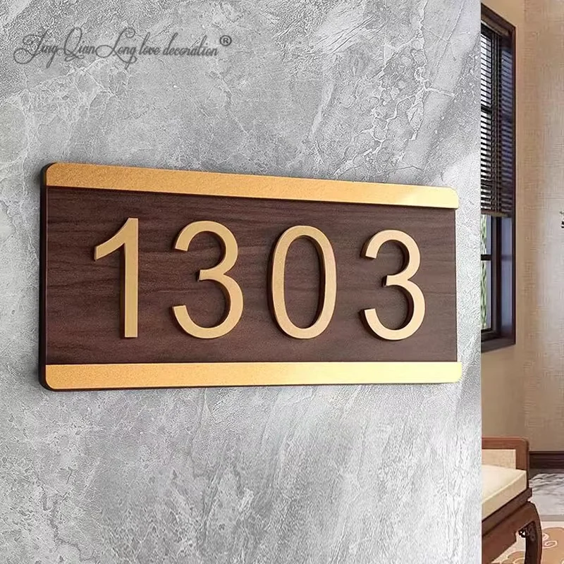 Деревянные 3D номерные таблички для дома