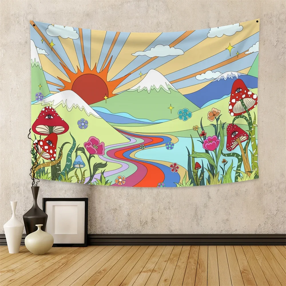 

Психоделический гобелен из полиэстера