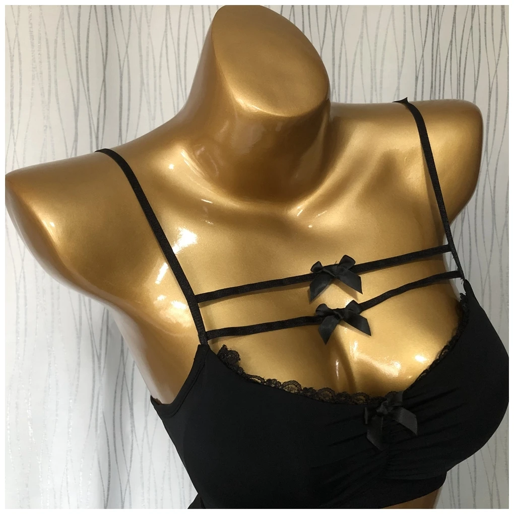 2024 New All-Match Inner wear Vest Elastic Scheming Design Sweet Small Backless Sling Tube Top