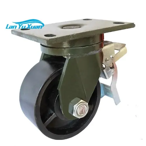 

Manufacturer wholesale plate caster F3 super heavy 6 inch full iron wheel