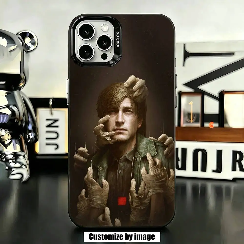 Фото Чехол для телефона Silent Hill James Sunderland Game для iPhone 17, 16, 15, 14, 13, 12, 11 Plus, Pro Max, XS, цветной серебристый чехол-футляр №2