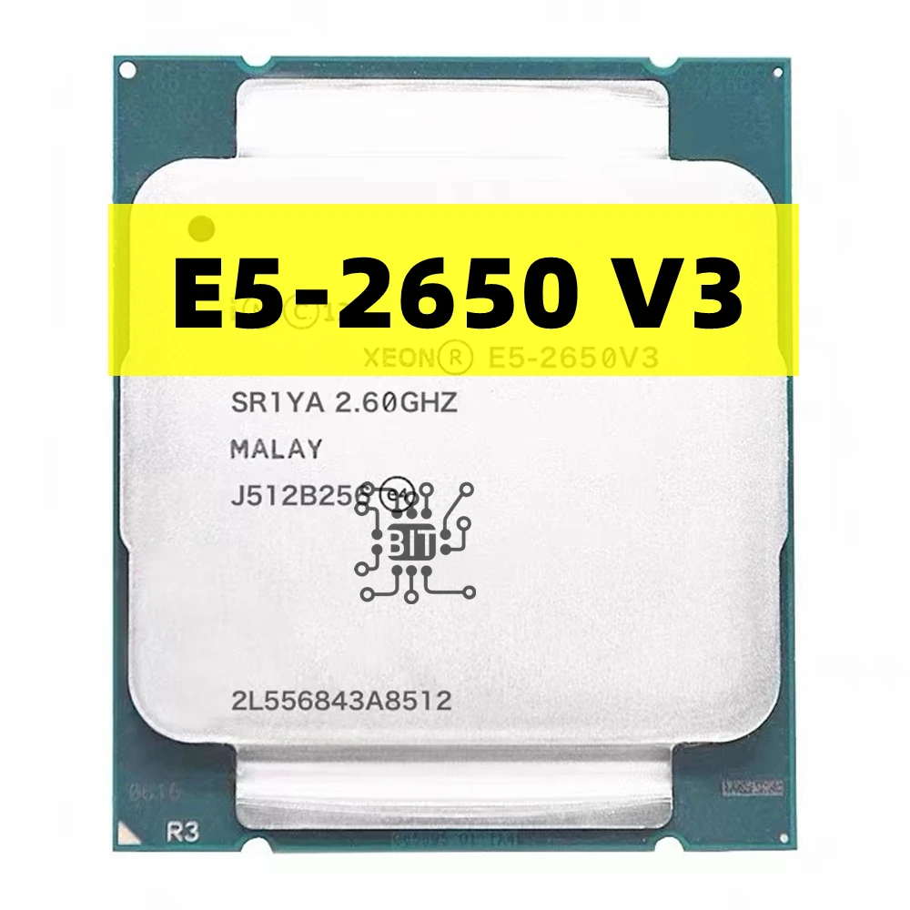 Used Xeon E5 2650 V3 Processor SR1YA 2.3Ghz 10 Core 105W Socket LGA 2011-3 CPU E5 2650V3 CPU Free Shipping