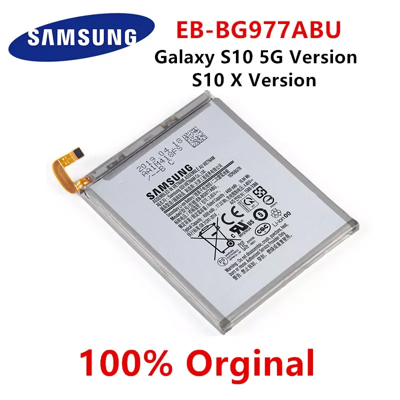 

Orginal EB-BG977ABU 4500mAh Battery For Samsung GALAXY S10 5G Version S10 X Version SM-G977 SM-G977V SM-G977U/T