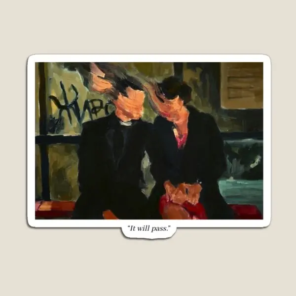 

Магнитный держатель наклеек Fleabag It Will Pass с цитатами, красочная игрушка, Забавный милый холодильник для детей, магнитный детский Декор