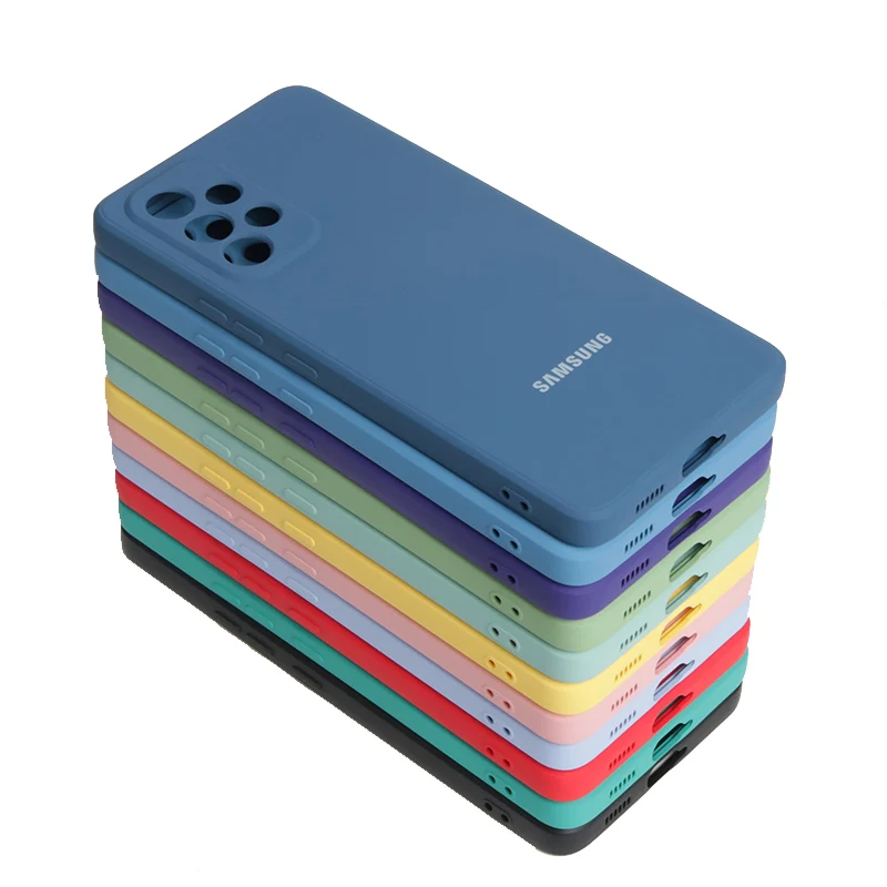 Оригинальный Мягкий противоударный чехол из жидкого силикона для Samsung Galaxy A53 A73