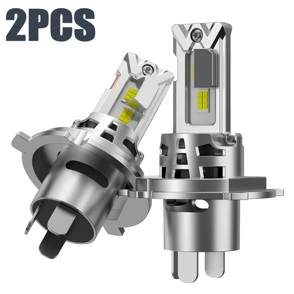 

Светодиодные Лампы H4 Для Фар Автомобиля, 12В, 1200Вт, Высокая Мощность, Без Ошибок Canbus, Дальний И Ближний Свет