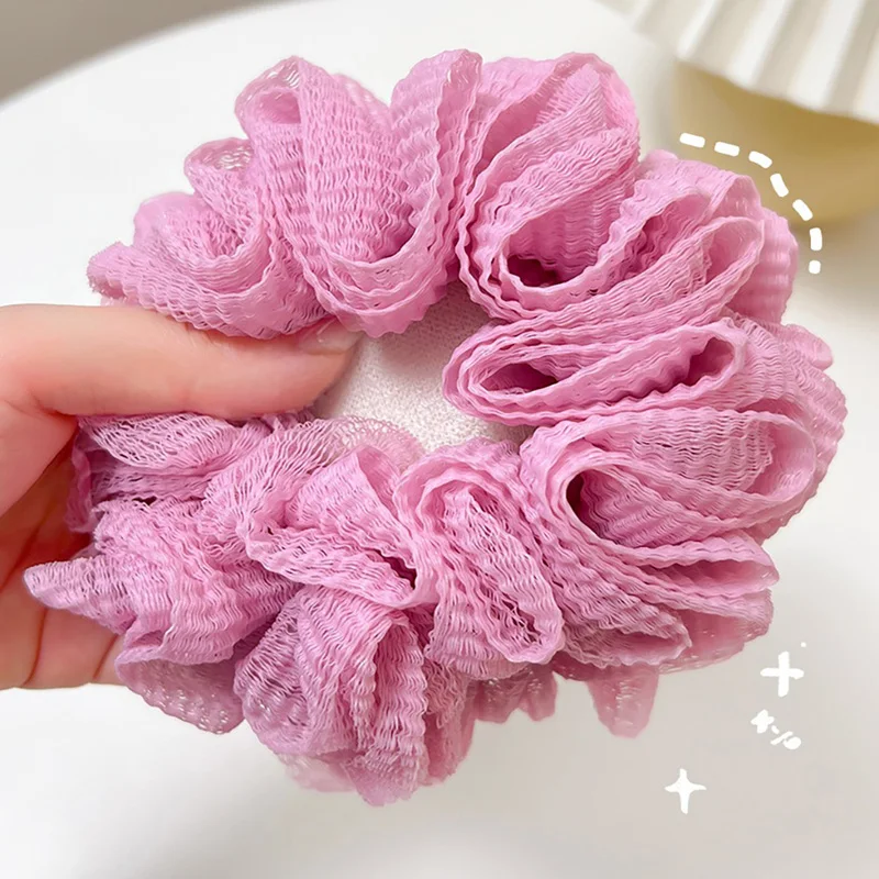 Сетчатая губка для ванны с шариками мороженого нейлоновая щетка чистки душа
