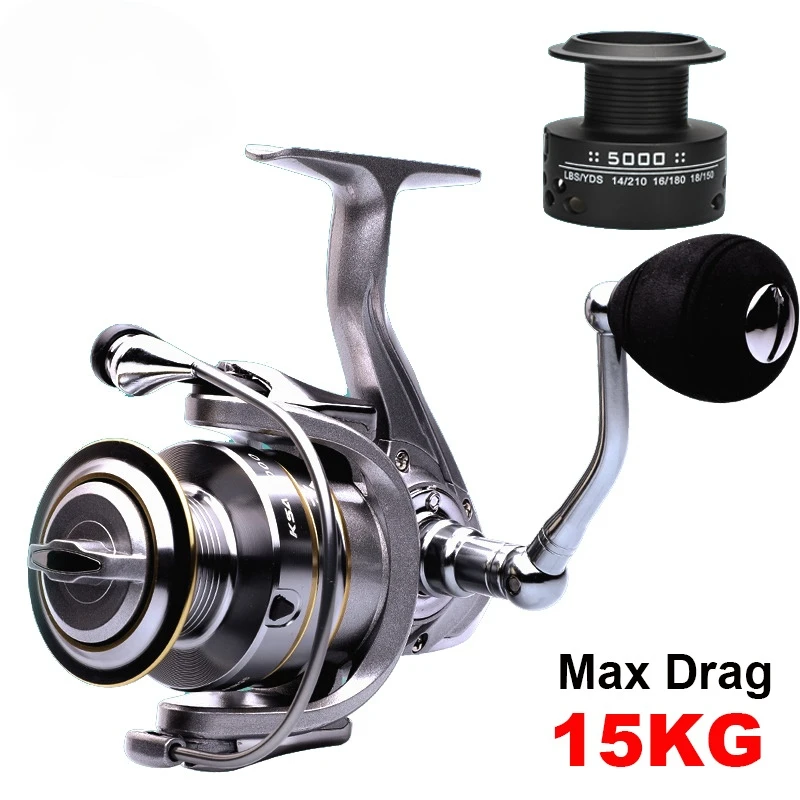 

Good As SHIMANO DAIWA Premium Double Spool Fishing Reel for Saltwater 14+1 BB Spinning Reel Bass Carp Fishing Reel (Give Gifts)