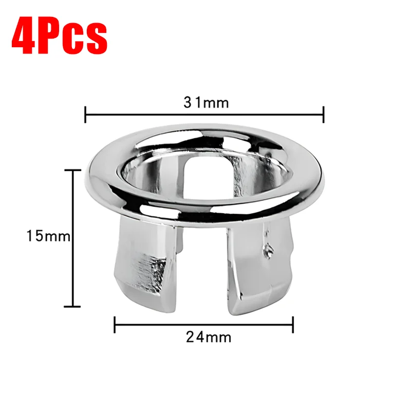 

4 шт., пластиковые вставки для раковины, серебристые, eoopee