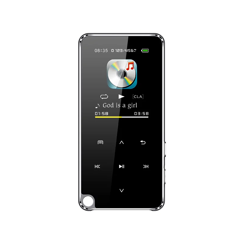 

4-128GB Bluetooth Touch MP3 Player,1.8inch Color Screen Support TF Card/Fm Radio/Voice Recorder, Lossless HIFI Muisc Player MP4