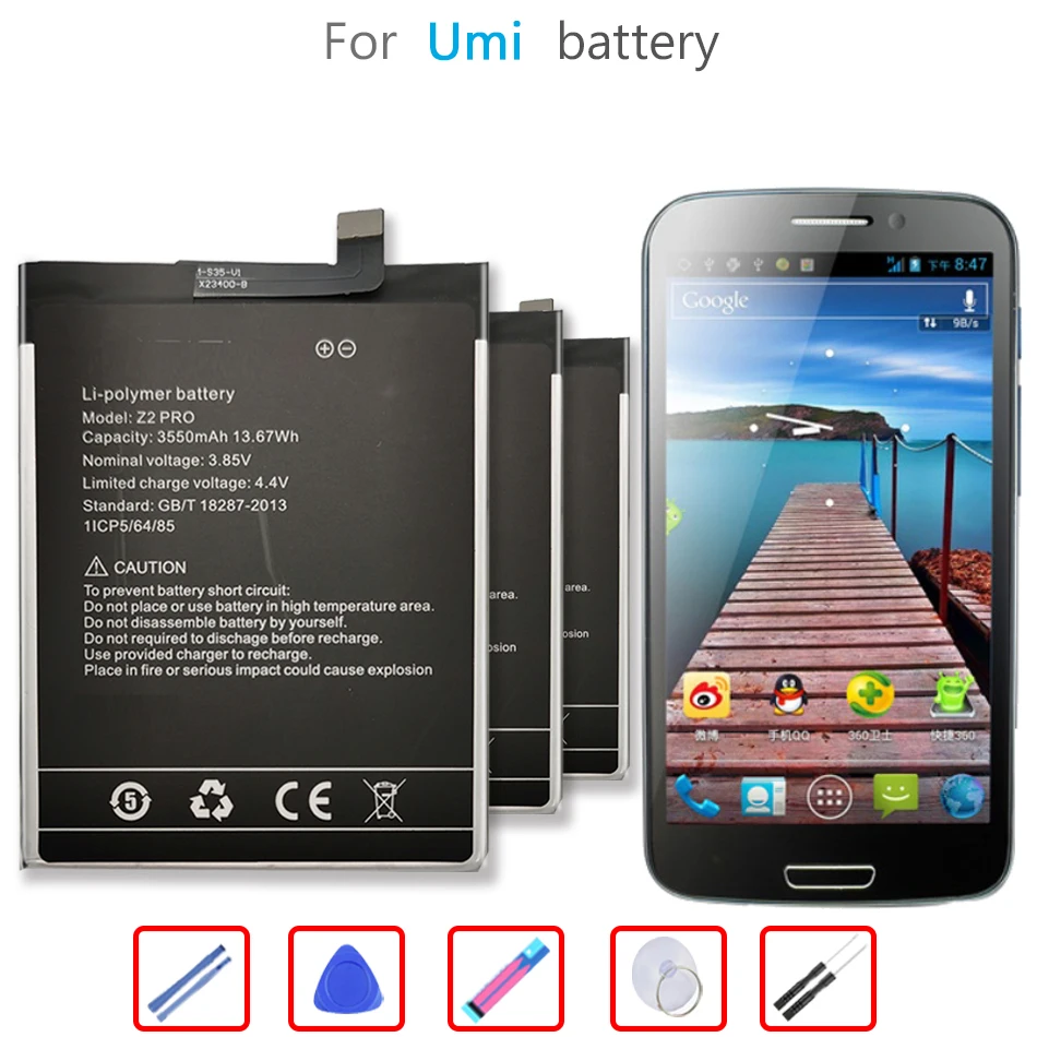 

Аккумулятор Z 2 3850 мАч для UMI Umidigi Z2 мобильный телефон Batteria + Бесплатные инструменты
