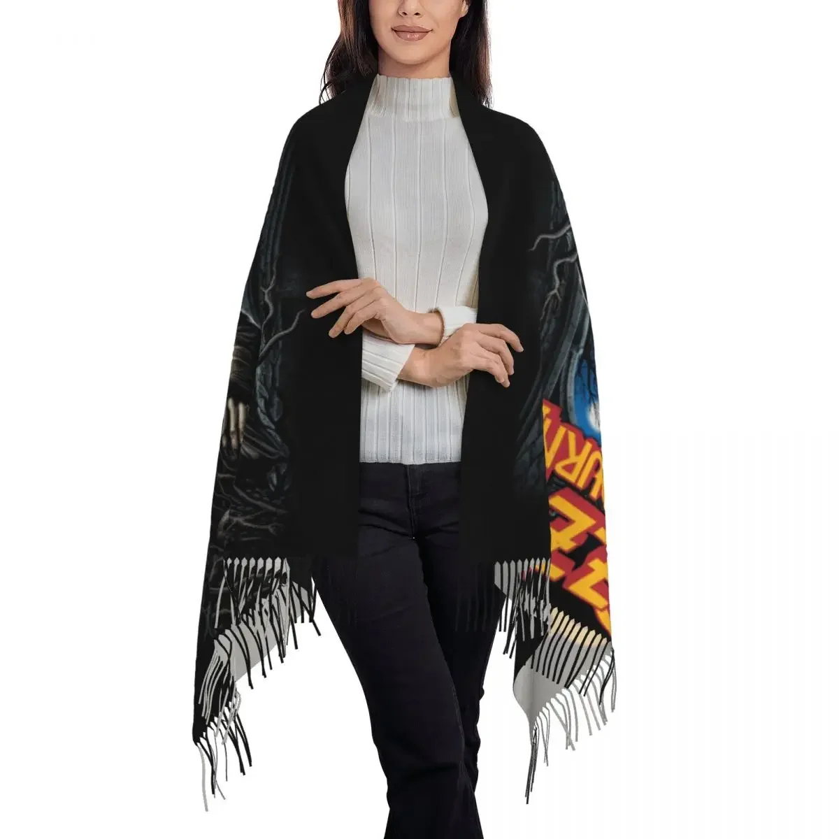 Шарф с принтом принца темноты для мужчин и женщин теплые шарфы на зиму осень