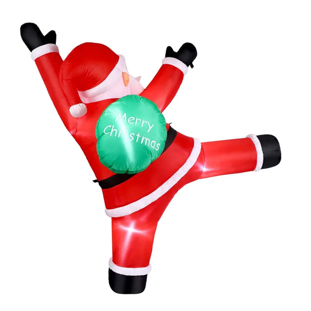

Надувные лодки Санта-Клауса, окно для скалолазания, балкон, крыша, дымоход, 2025 год, рождественский подарок, праздничное украшение, подвесное