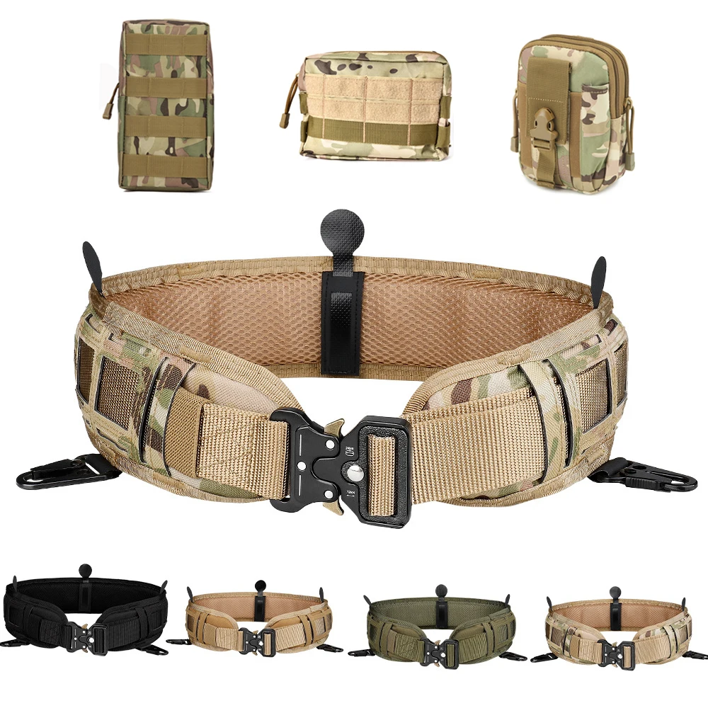 

MATA FETYAN airsoft Tactical Belt Molle War Battle Military Equipment Nylon Girdle Adjustable Army Waistband Waist Hunting Belt