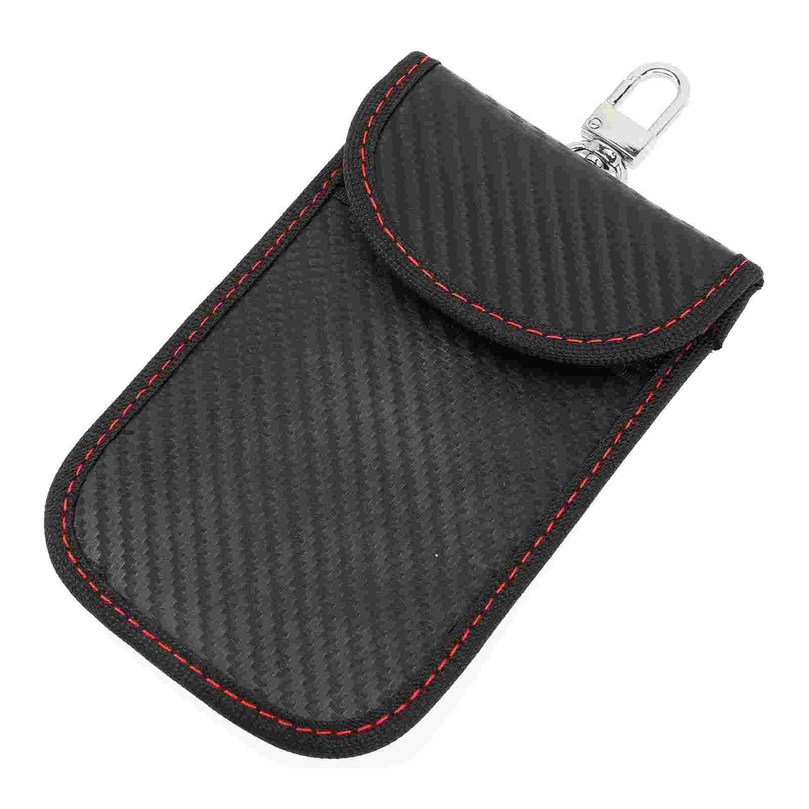

Key Fob Pouch Blocker Blocking Protector Anti Car Shielding Cage Protection Wallet Hacking Privacy Case Faraday Remote Wallets