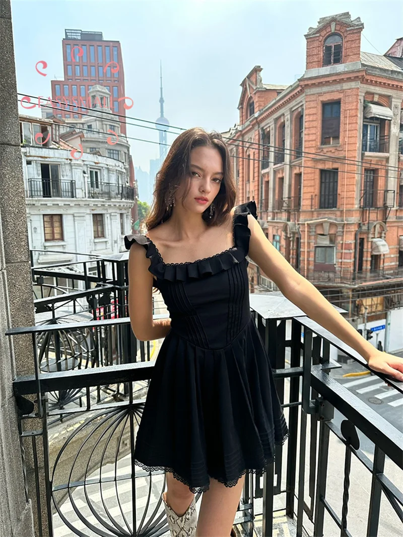 

Easysmall For love lemons Houseofefcb suspender dress Little black dress in summer