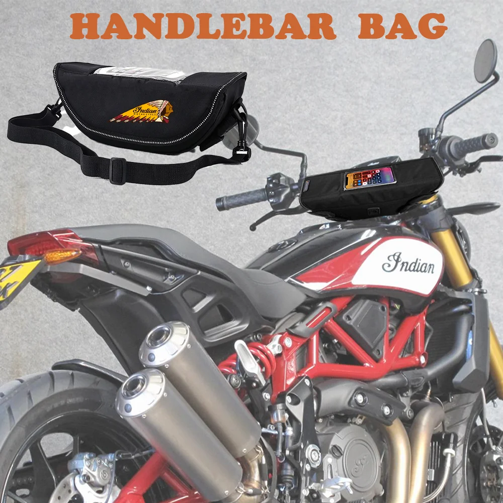 

Motorcycle Waterproof And Dustproof Handlebar Storage Bag For Indian FTR 1200 S FTR1200 Carbon / Rally Chief VINTAGE