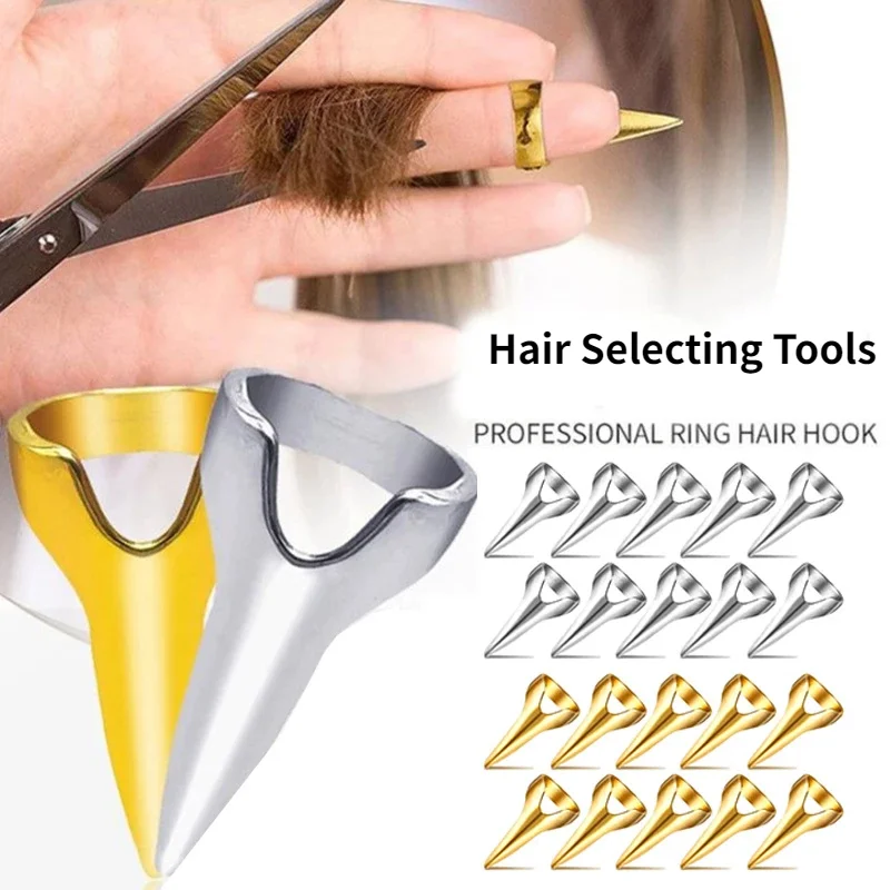 12 Pieces Hair Parting and Selecting Tool Hair Sectioning Ring Metal Hair Parting Ring for Hair Braiding Curling Styling Tools